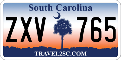 SC license plate ZXV765