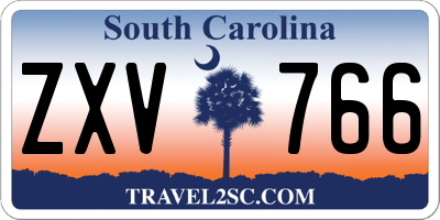 SC license plate ZXV766