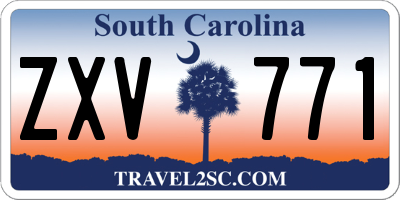 SC license plate ZXV771