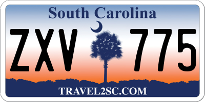 SC license plate ZXV775
