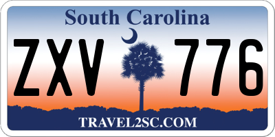 SC license plate ZXV776