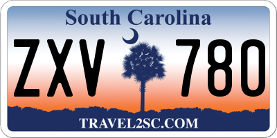 SC license plate ZXV780