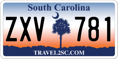 SC license plate ZXV781