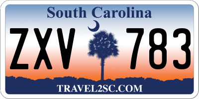 SC license plate ZXV783
