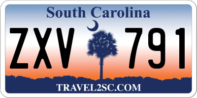 SC license plate ZXV791