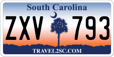 SC license plate ZXV793