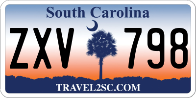 SC license plate ZXV798
