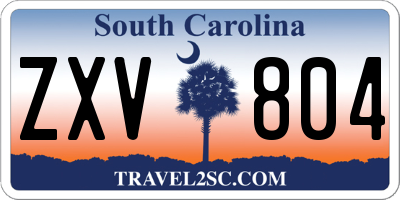 SC license plate ZXV804