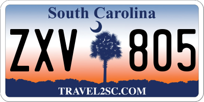 SC license plate ZXV805