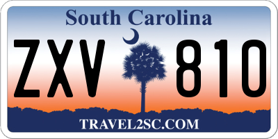 SC license plate ZXV810