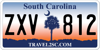 SC license plate ZXV812