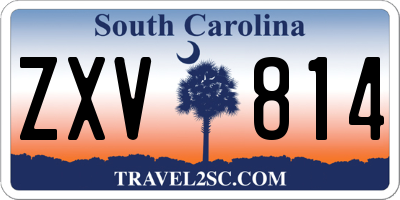 SC license plate ZXV814