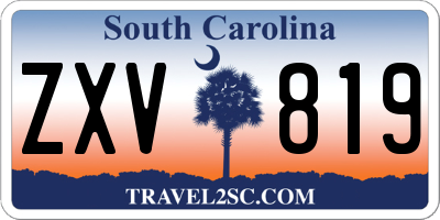 SC license plate ZXV819