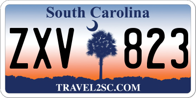 SC license plate ZXV823