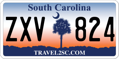 SC license plate ZXV824