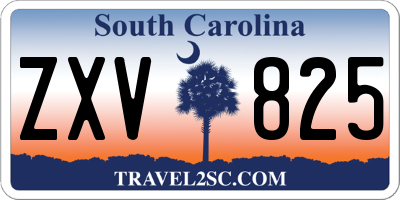 SC license plate ZXV825