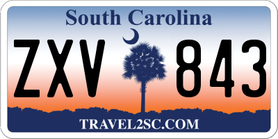 SC license plate ZXV843