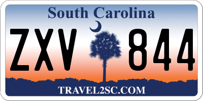 SC license plate ZXV844