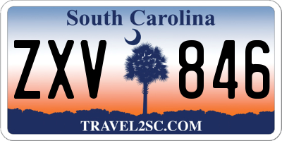 SC license plate ZXV846