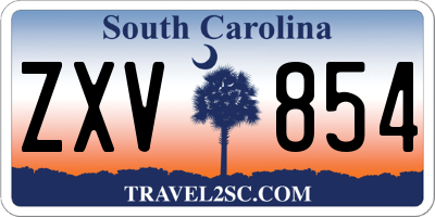 SC license plate ZXV854