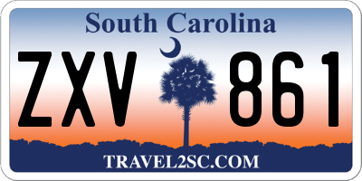 SC license plate ZXV861