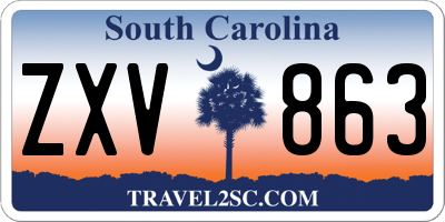 SC license plate ZXV863