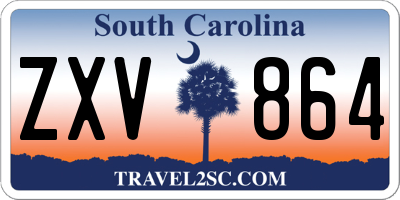 SC license plate ZXV864