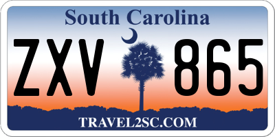 SC license plate ZXV865