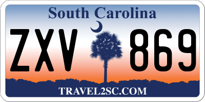 SC license plate ZXV869