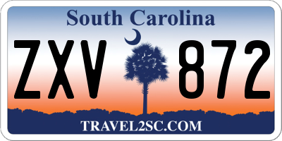 SC license plate ZXV872