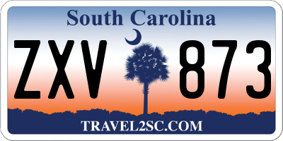 SC license plate ZXV873