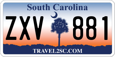 SC license plate ZXV881