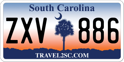 SC license plate ZXV886