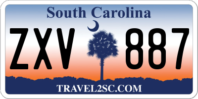 SC license plate ZXV887