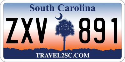 SC license plate ZXV891