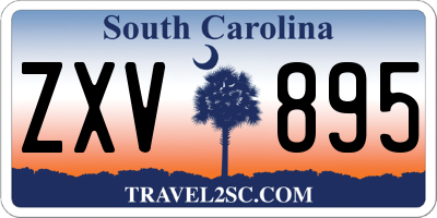 SC license plate ZXV895