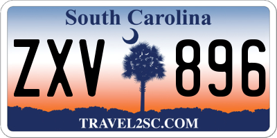 SC license plate ZXV896