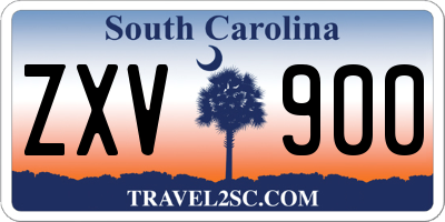 SC license plate ZXV900