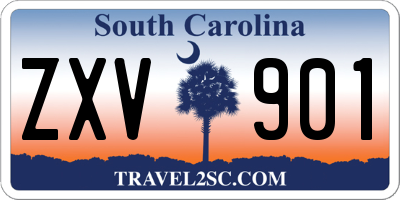 SC license plate ZXV901