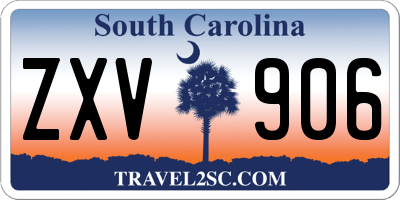 SC license plate ZXV906