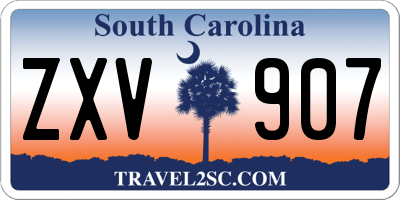 SC license plate ZXV907
