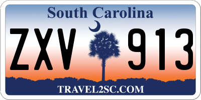 SC license plate ZXV913