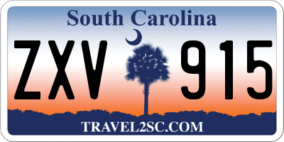 SC license plate ZXV915