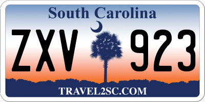 SC license plate ZXV923