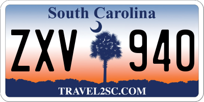 SC license plate ZXV940