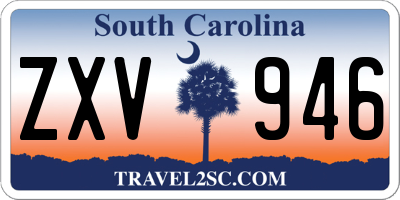 SC license plate ZXV946