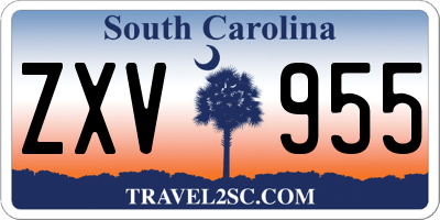 SC license plate ZXV955