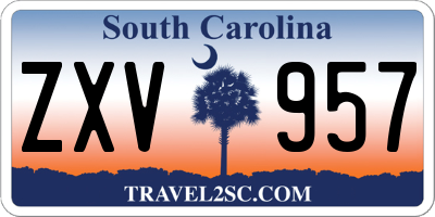SC license plate ZXV957