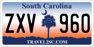 SC license plate ZXV960