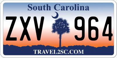 SC license plate ZXV964